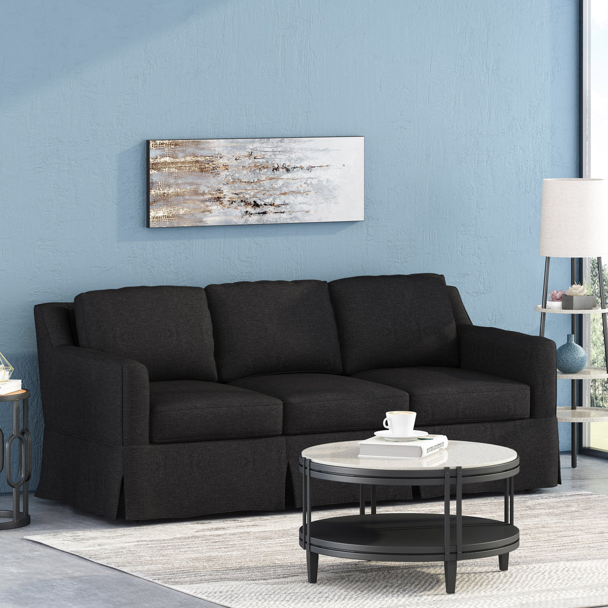 Arrastra Contemporary Fabric Sofa by Christopher Knight Home