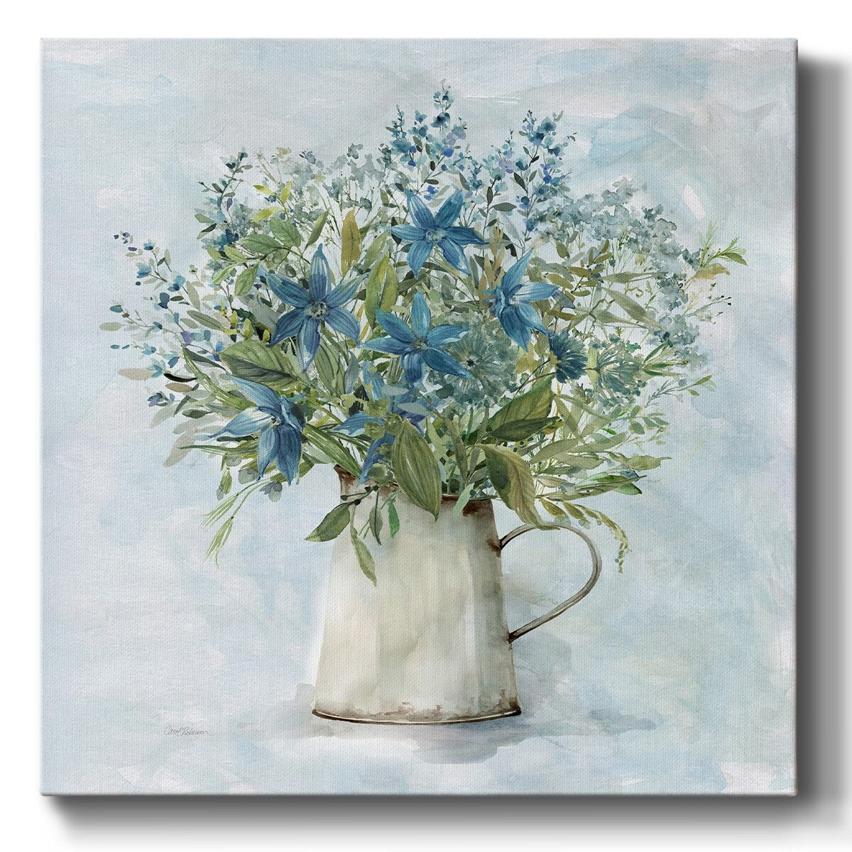 Arrayed in Blue II-Gallery Wrapped Canvas
