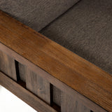 Jimo Rustic Oak and Linen Fabric 3-Piece Sofa Set by Furniture of America