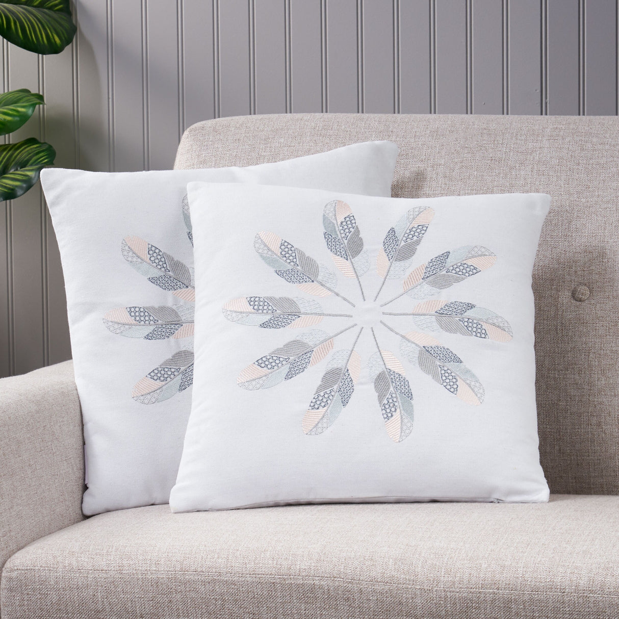Arroyo Modern Fabric Throw Pillow Cover by Christopher Knight Home