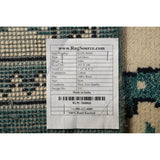 Art Deco Oriental Square Rug Handmade Wool Carpet - 8'1" x 7'11"