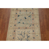 Art Deco Turkish Runner Rug Handmade Transitional Wool Carpet - 3'0" x 11'10"