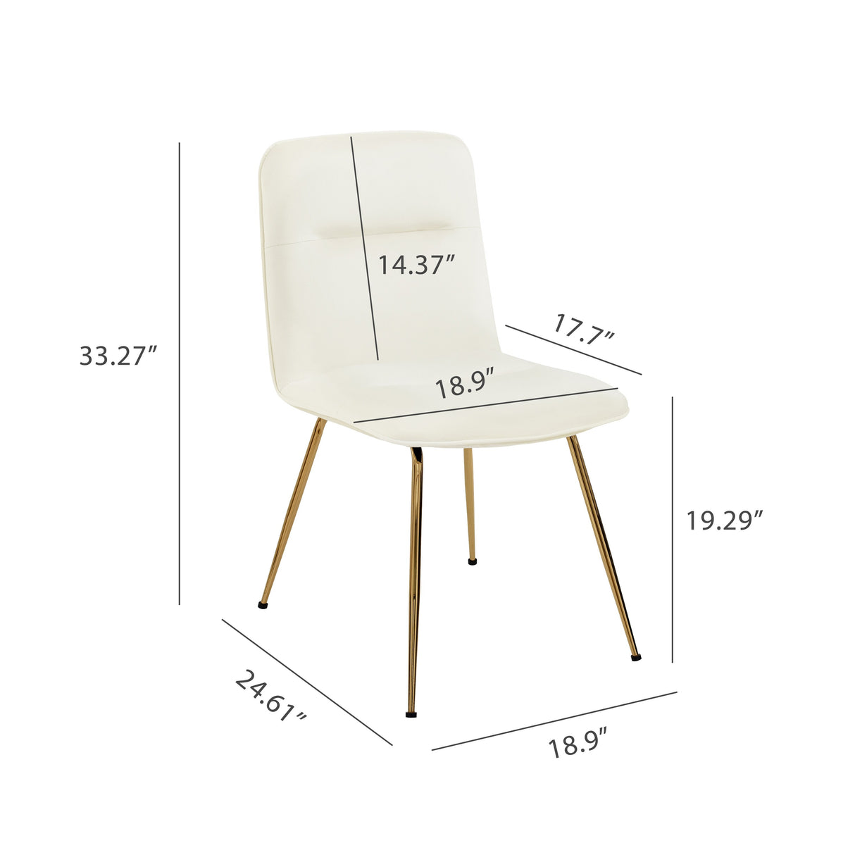 Art Leon Upholstered Accent Dining Chairs (Set of 2)
