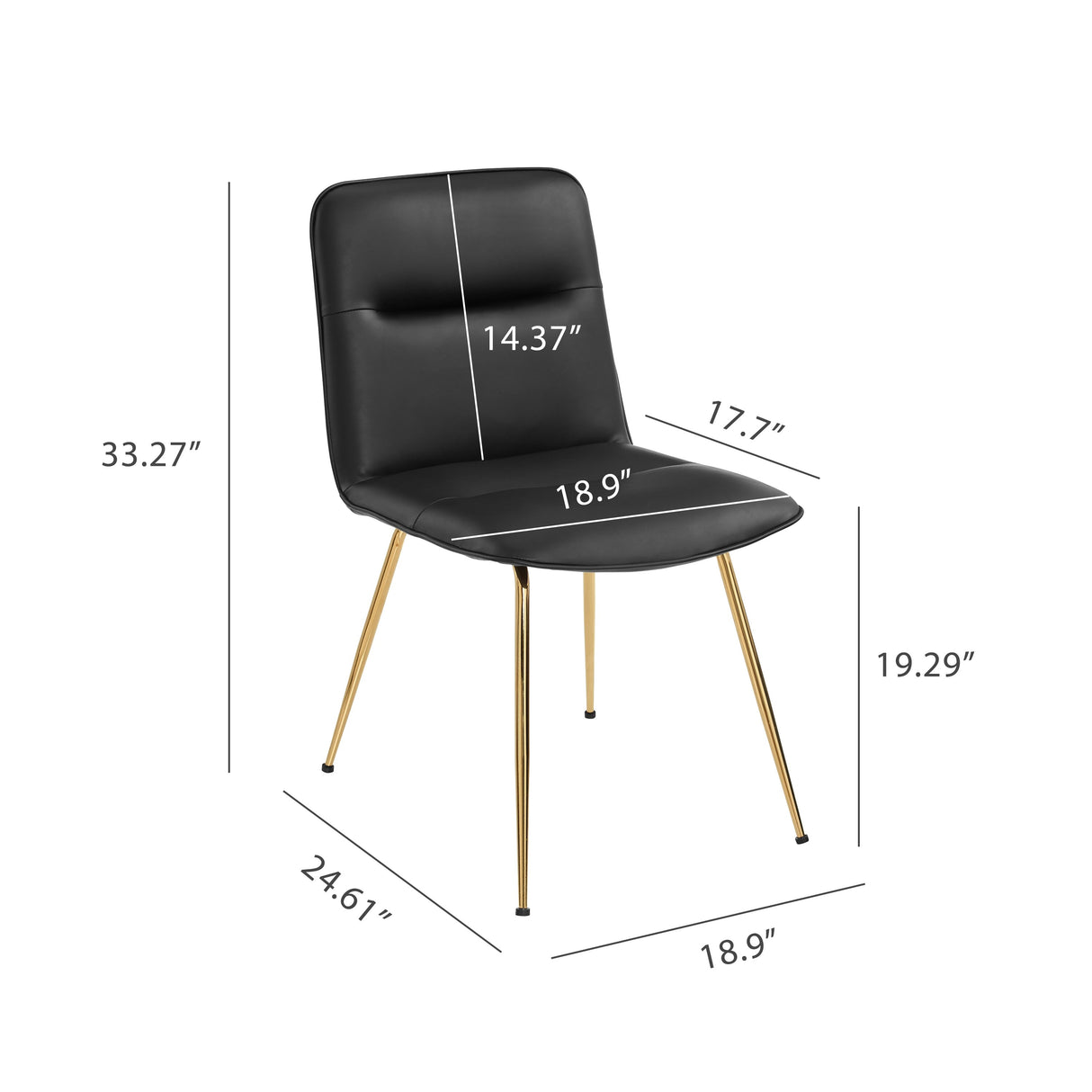 Art Leon Upholstered Accent Dining Chairs (Set of 2)