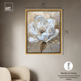 Art Remedy Athenas Flower Framed Floral Fine 1 Piece Canvas Wall Art