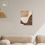 Art Remedy Dream Away Framed Abstract Shapes 1 Piece Canvas Wall Art