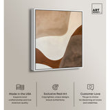 Art Remedy Dream Away Framed Abstract Shapes 1 Piece Canvas Wall Art