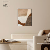Art Remedy Dream Away Framed Abstract Shapes 1 Piece Canvas Wall Art