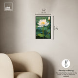 Art Remedy This Is My Waterlily Framed Impressionism 1 Piece Canvas Wall Art /Monet And Van Gogh Inspired Art