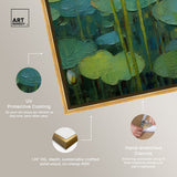 Art Remedy This Is My Waterlily Framed Impressionism 1 Piece Canvas Wall Art /Monet And Van Gogh Inspired Art