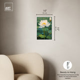 Art Remedy This Is My Waterlily Framed Impressionism 1 Piece Canvas Wall Art /Monet And Van Gogh Inspired Art