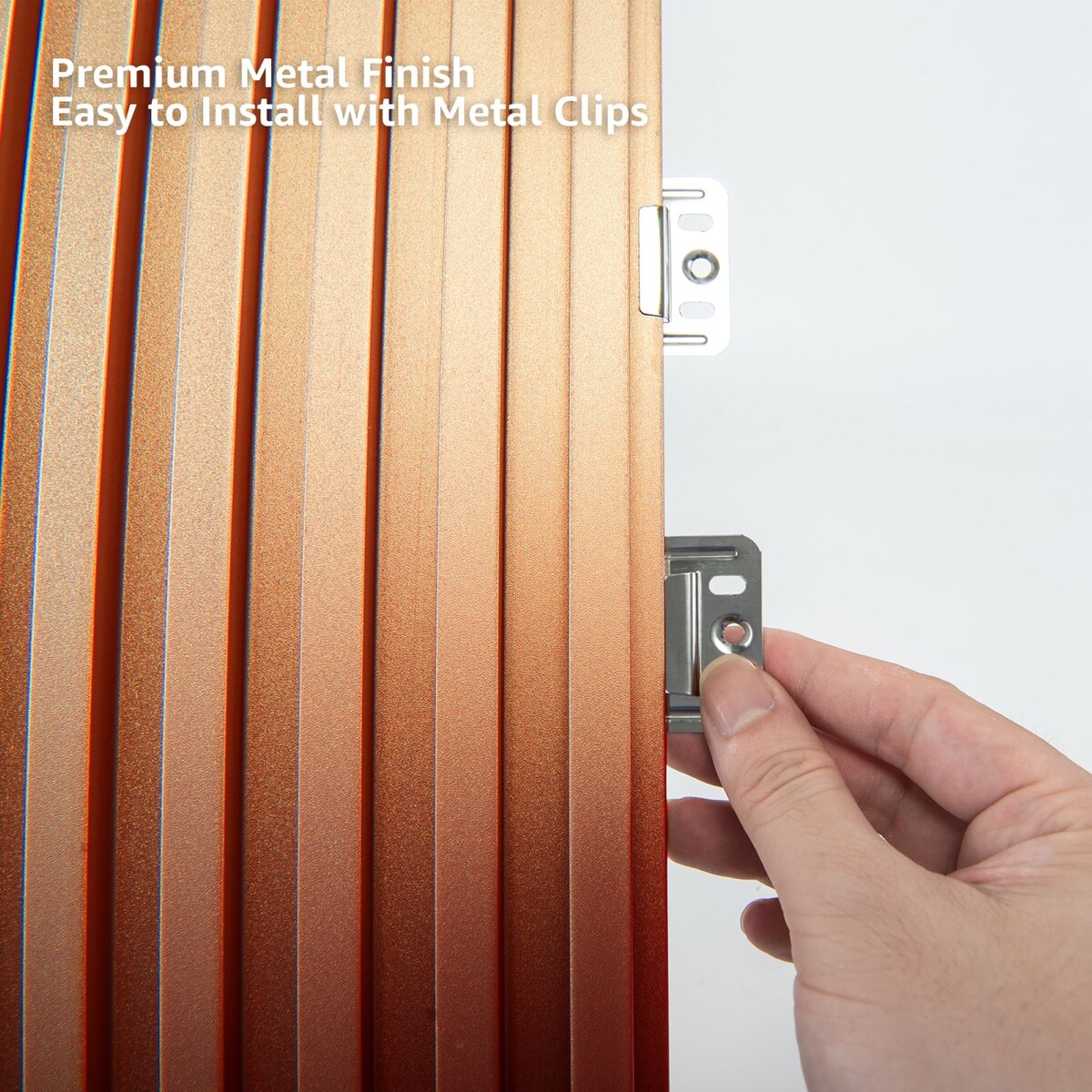 Art3d 104'' X 6.7'' Slat Wall Panel for Modern Decor, WPC Wall Paneling, Metallic Finish(Set of 8)