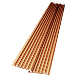 Art3d 104'' X 6.7'' Slat Wall Panel for Modern Decor, WPC Wall Paneling, Metallic Finish(Set of 8)