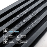 Art3d 104'' X 6.7'' Slat Wall Panel for Modern Decor, WPC Wall Paneling, Metallic Finish(Set of 8)