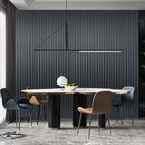 Art3d 104'' X 6.7'' Slat Wall Panel for Modern Decor, WPC Wall Paneling, Metallic Finish(Set of 8)