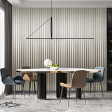 Art3d 104'' X 6.7'' Slat Wall Panel for Modern Decor, WPC Wall Paneling, Metallic Finish(Set of 8)