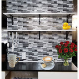 Art3d 12"x12" Peel and Stick Vinyl Backsplash Tile Marbel Grey