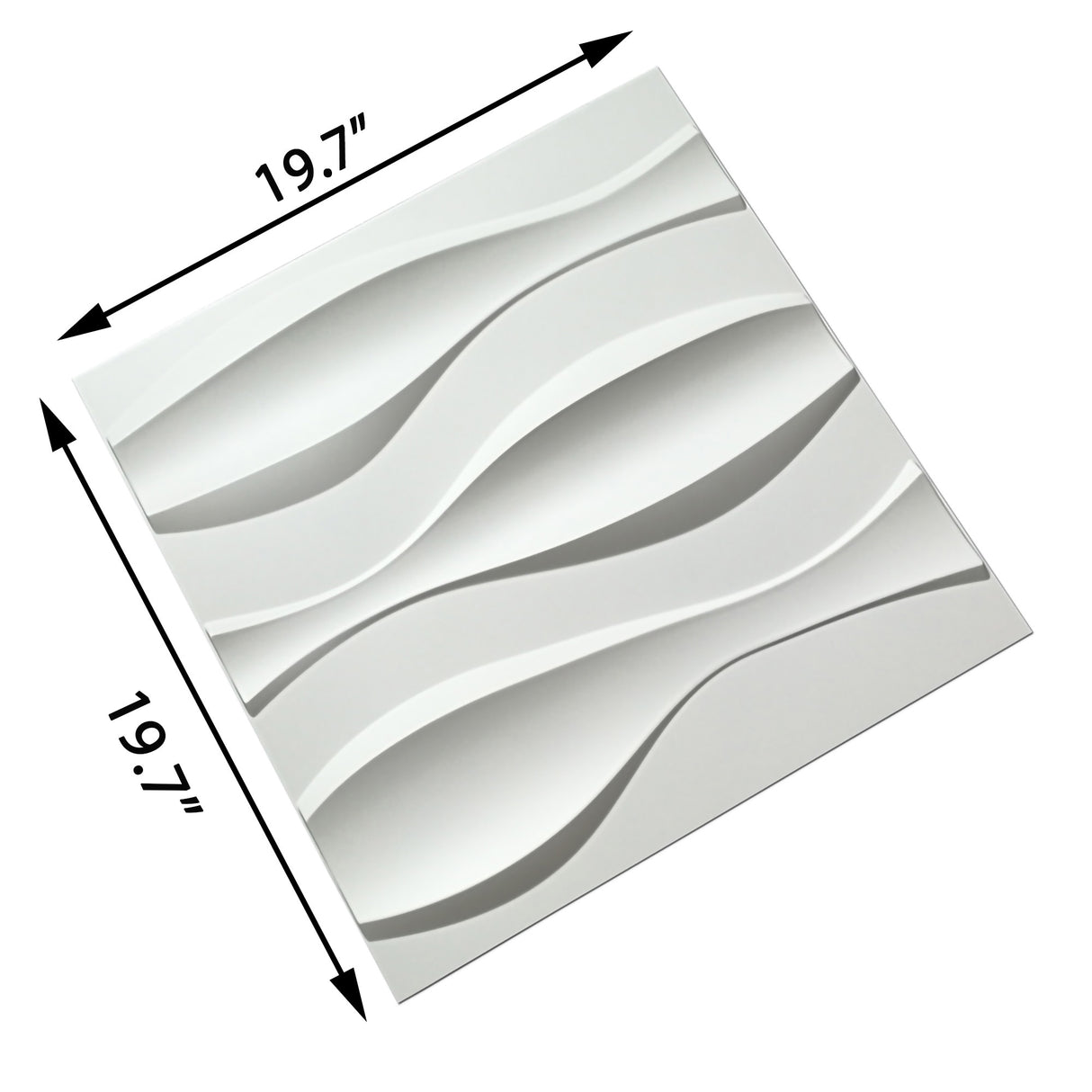 Art3d 3D Wall Panels PVC Wave Design III (32 Sq.Ft)