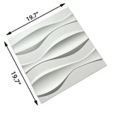Art3d 3D Wall Panels PVC Wave Design III (32 Sq.Ft)