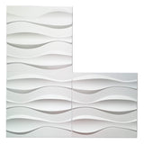 Art3d 3D Wall Panels PVC Wave Design III (32 Sq.Ft)