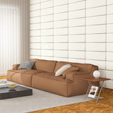 Art3d 9.84" x 23.62" Peel and Stick Headboard,Pack of 12, 3D Soundproof Wall Panels, Upholstered Wall Panel