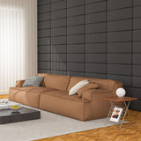 Art3d 9.84" x 23.62" Peel and Stick Headboard,Pack of 12, 3D Soundproof Wall Panels, Upholstered Wall Panel