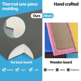 Art3d 9.84" x 23.62" Peel and Stick Headboard,Pack of 12, 3D Soundproof Wall Panels, Upholstered Wall Panel