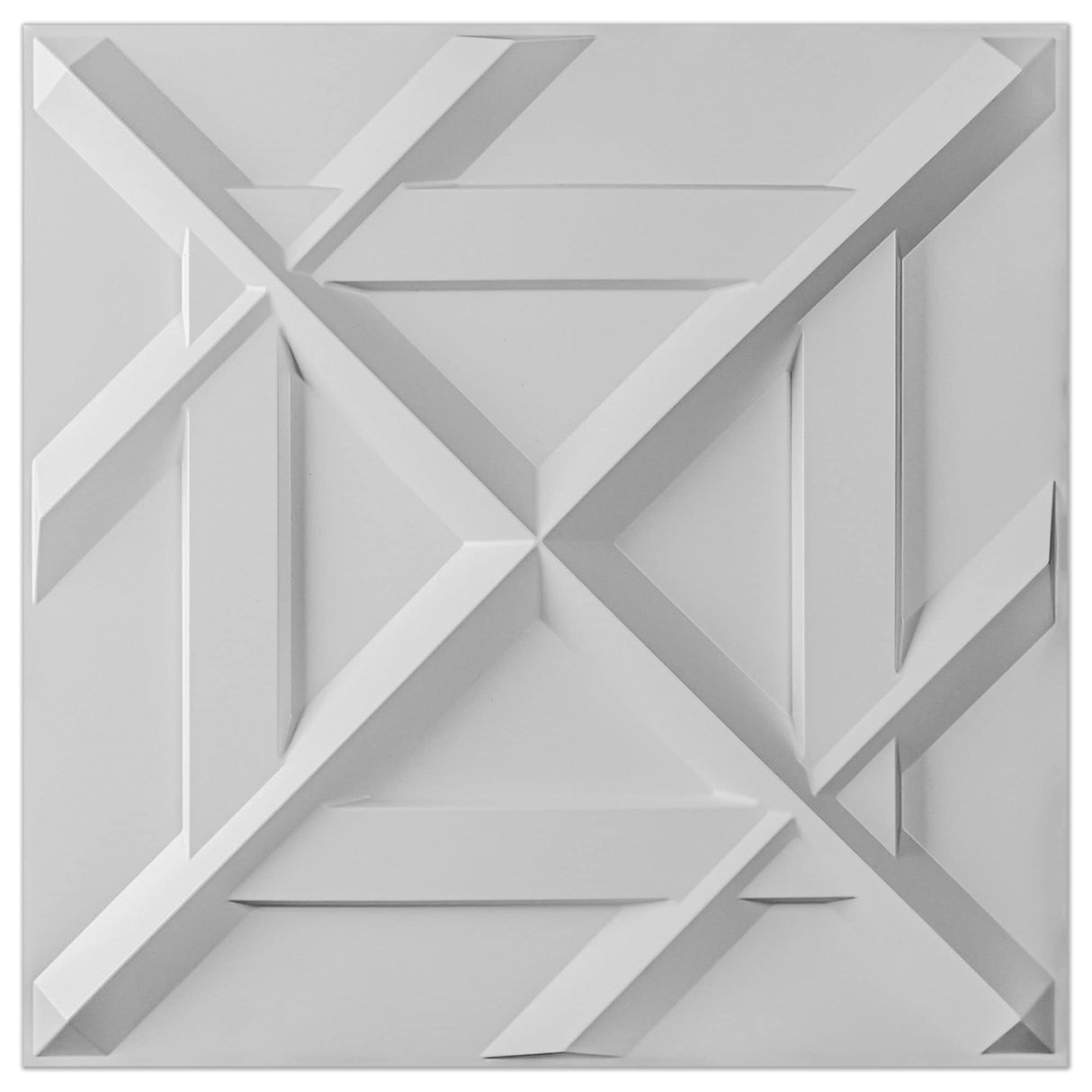Art3d PVC 3D Wall Panel, Decorative Wall Tile12-Pack 19.7"x19.7" - N/A