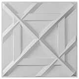 Art3d PVC 3D Wall Panel, Decorative Wall Tile12-Pack 19.7"x19.7" - N/A