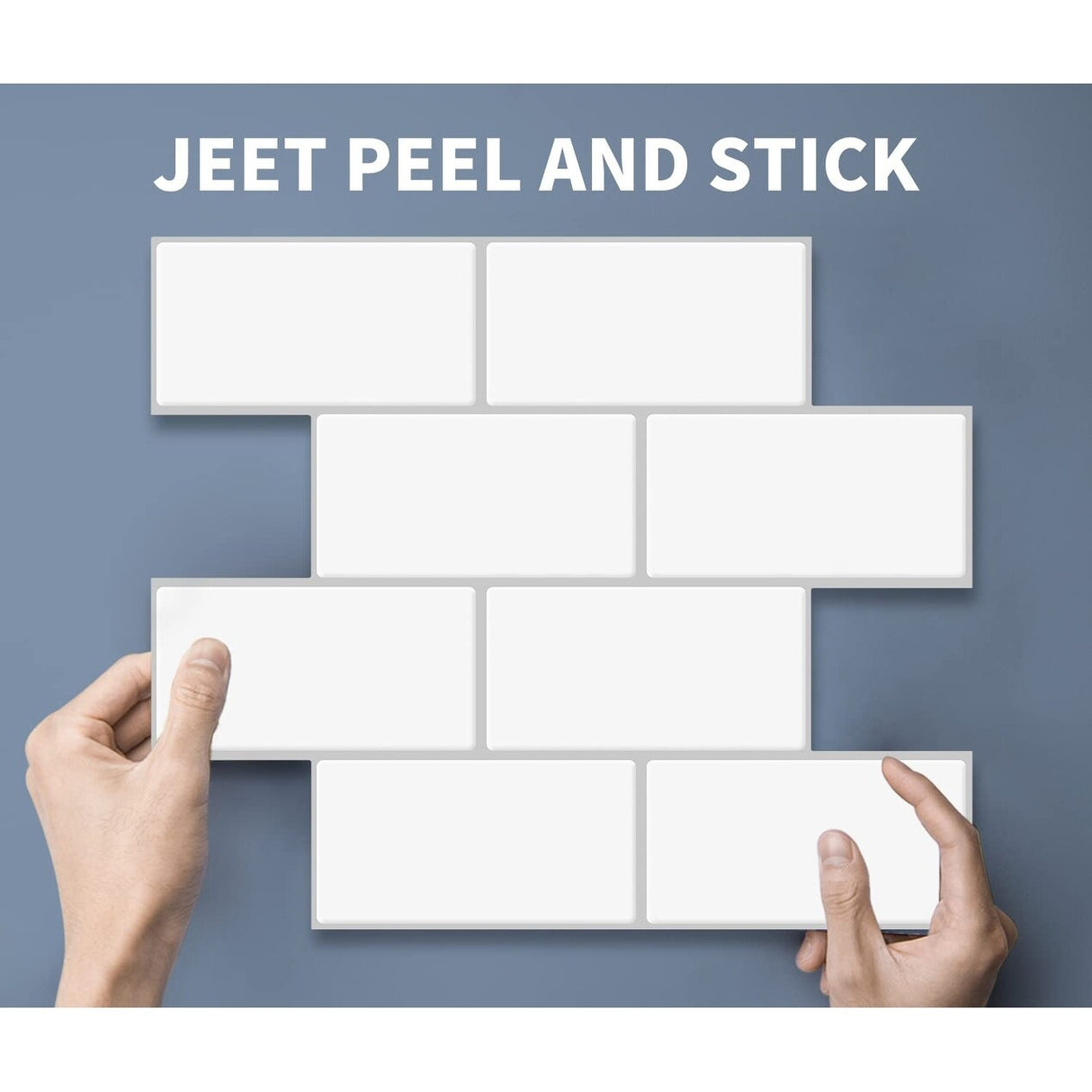 Art3d Peel and Stick Backsplash 14×12 in. Subway Tiles, Faux Ceramic Tiles (10 Tiles, Thicker Version)