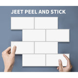 Art3d Peel and Stick Backsplash 14×12 in. Subway Tiles, Faux Ceramic Tiles (10 Tiles, Thicker Version)