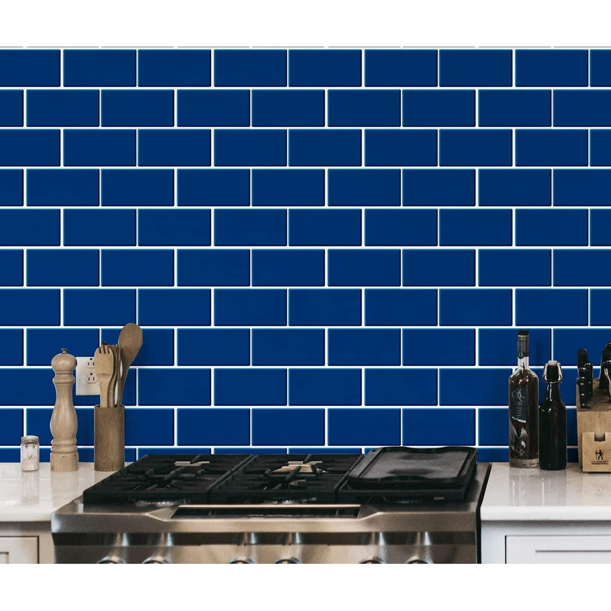 Art3d Peel and Stick Backsplash 14×12 in. Subway Tiles, Faux Ceramic Tiles (10 Tiles, Thicker Version)