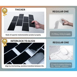 Art3d Peel and Stick Backsplash 14×12 in. Subway Tiles, Faux Ceramic Tiles (10 Tiles, Thicker Version)