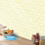 Art3d Peel and Stick Backsplash 14×12 in. Subway Tiles, Faux Ceramic Tiles (10 Tiles, Thicker Version)