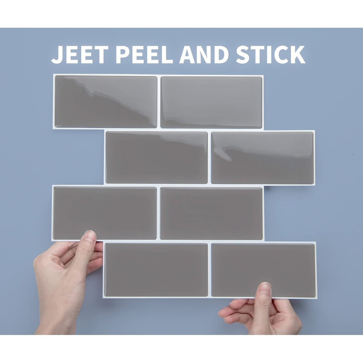 Art3d Peel and Stick Backsplash 14×12 in. Subway Tiles, Faux Ceramic Tiles (10 Tiles, Thicker Version)