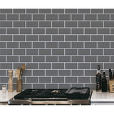 Art3d Peel and Stick Backsplash 14×12 in. Subway Tiles, Faux Ceramic Tiles (10 Tiles, Thicker Version)