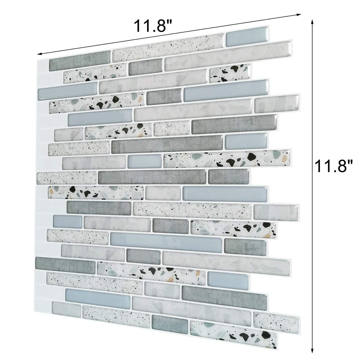 Art3d Peel and Stick Kitchen Backsplash Self-adhesive Wall Tile Stone, 10 Sheets