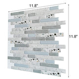 Art3d Peel and Stick Kitchen Backsplash Self-adhesive Wall Tile Stone, 10 Sheets