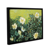 ArtWall 'Vincent van Gogh's Wild Roses' Gallery Wrapped Floater-framed Canvas