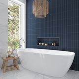Apollo tile 2" x 8" Arte Matte Blue Ceramic Tile (4.1 sq ft/case) - 38 Pack