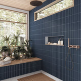 Apollo tile 2" x 8" Arte Matte Blue Ceramic Tile (4.1 sq ft/case) - 38 Pack