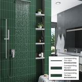 Apollo tile 2" x 8" Arte Matte Green Ceramic Tile (4.1 sq ft/case) - 38 Pack