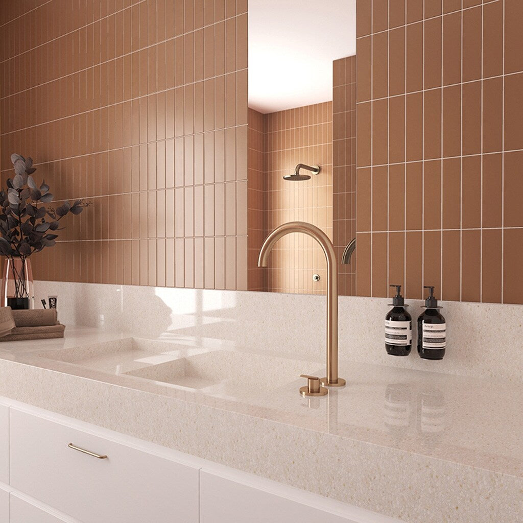 Apollo tile 2" x 8" Arte Matte Red Ceramic Tile (6.46 sq ft/case) - 60 Pack