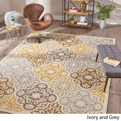 Arte Indoor Floral Area Rug by Christopher Knight Home - 7'10 x 10'10