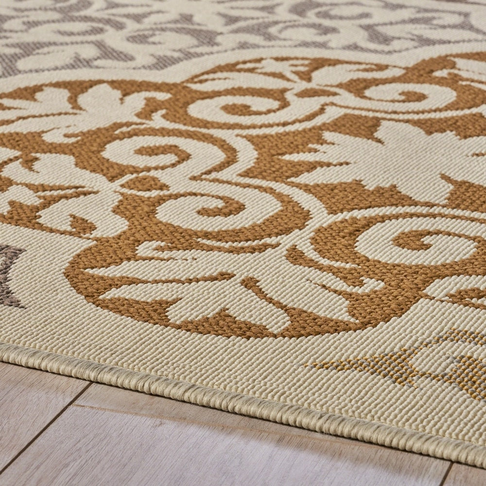 Arte Indoor Floral Area Rug by Christopher Knight Home - 7'10 x 10'10