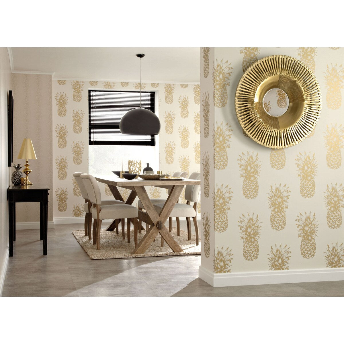 Arthouse Copacabana Pineapple Unpasted Wallpaper