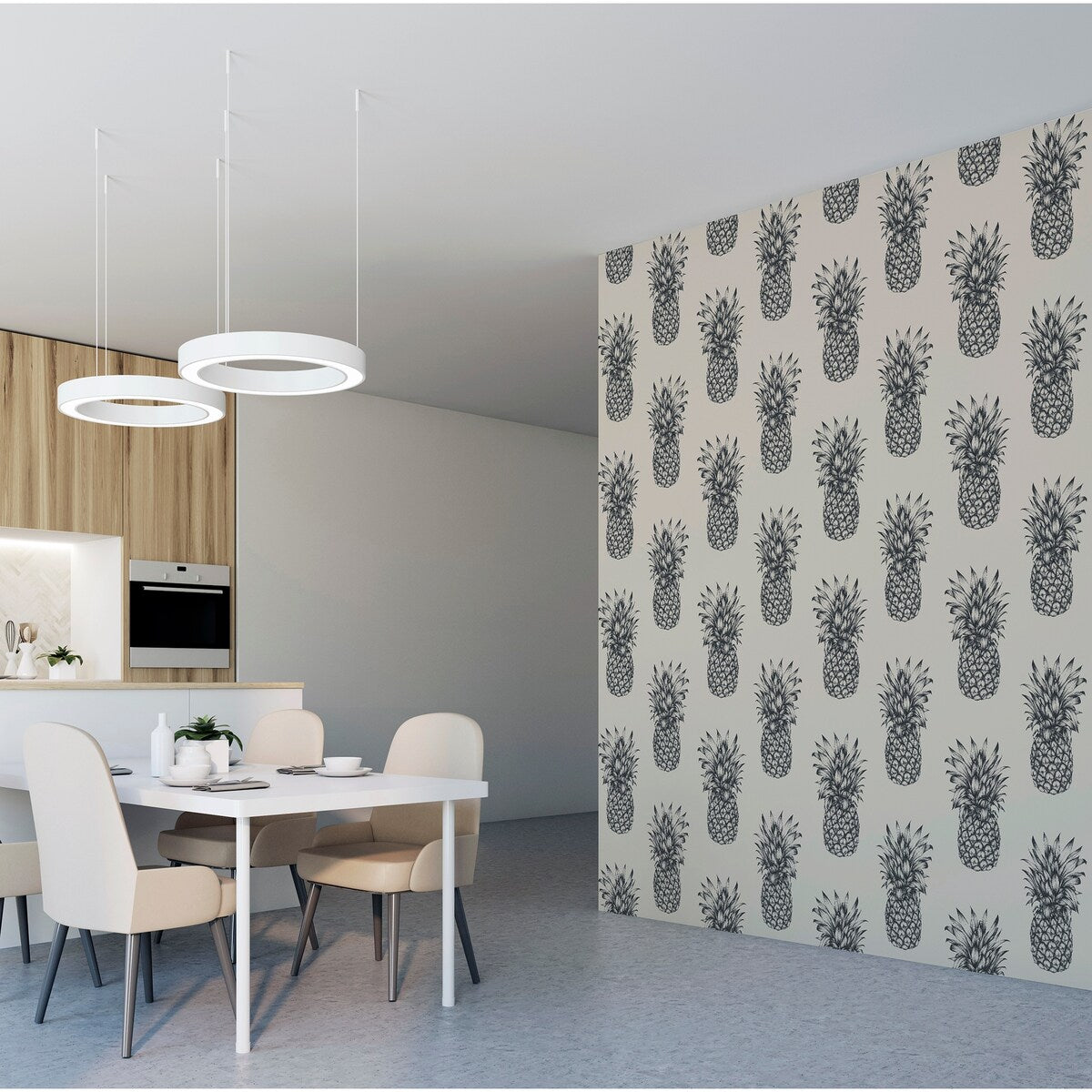 Arthouse Copacabana Pineapple Unpasted Wallpaper