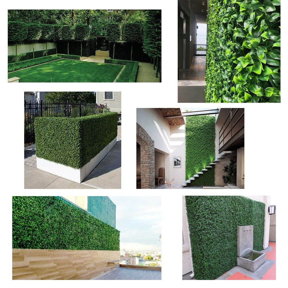 Artificial Boxwood Hedge Greenery Panels, 20"x20"/pc - 48pc