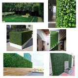 Artificial Boxwood Hedge Greenery Panels, 20"x20"/pc - 48pc