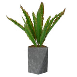 Artificial Faux Real Touch 2.96 Ft Real Touch Agava In Planter - Green - 42" Tall
